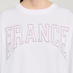 Femme SANDRO Tee-shirt Court Brodé France