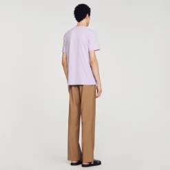 Homme SANDRO Tee-shirt En Coton