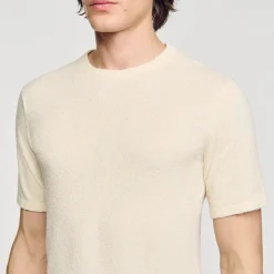 Homme SANDRO Tee-shirt En Maille Bouclette