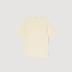 Homme SANDRO Tee-shirt En Maille Bouclette