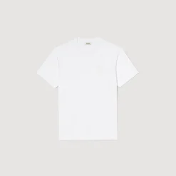 Homme SANDRO Tee-shirt Fleur En Coton