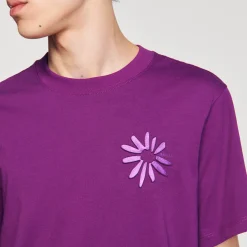 Homme SANDRO Tee-shirt Fleur En Coton