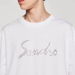 Homme SANDRO Tee-shirt Oversize En Coton