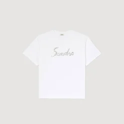 Homme SANDRO Tee-shirt Oversize En Coton