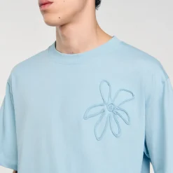 Homme SANDRO Tee-shirt Oversize Fleur