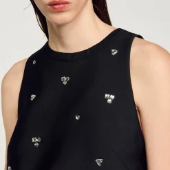 Femme SANDRO Top à Strass