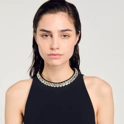 Femme SANDRO Top Court à Strass