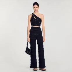 Femme SANDRO Top Court Asymétrique
