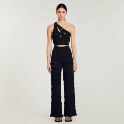 Femme SANDRO Top Court Asymétrique