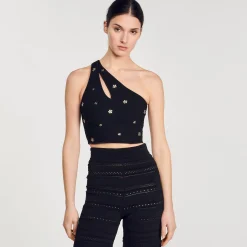 Femme SANDRO Top Court Asymétrique