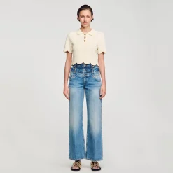 Femme SANDRO Top Court En Maille