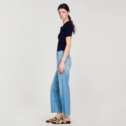 Femme SANDRO Top Court En Maille