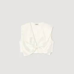 Femme SANDRO Top Court Satiné