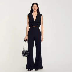 Femme SANDRO Top Court Satiné