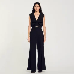 Femme SANDRO Top Court Satiné