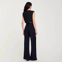 Femme SANDRO Top Court Satiné