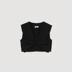 Femme SANDRO Top Court Satiné