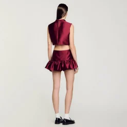 Femme SANDRO Top Court Satiné