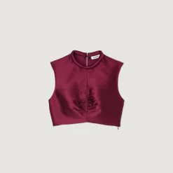 Femme SANDRO Top Court Satiné