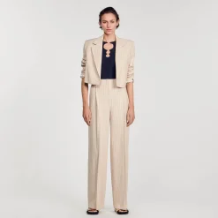Femme SANDRO Top En Maille Scintillante