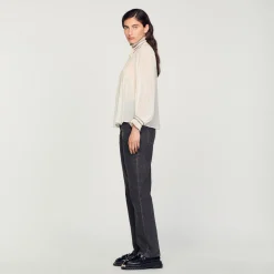 Femme SANDRO Top En Mousseline