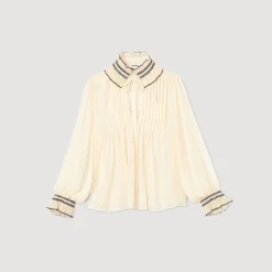 Femme SANDRO Top En Mousseline