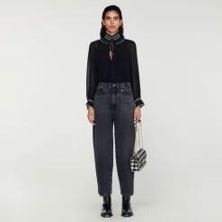Femme SANDRO Top En Mousseline