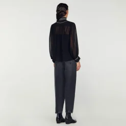 Femme SANDRO Top En Mousseline