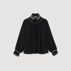 Femme SANDRO Top En Mousseline