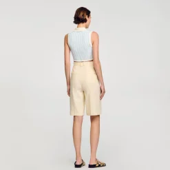 Femme SANDRO Top Rayé En Maille