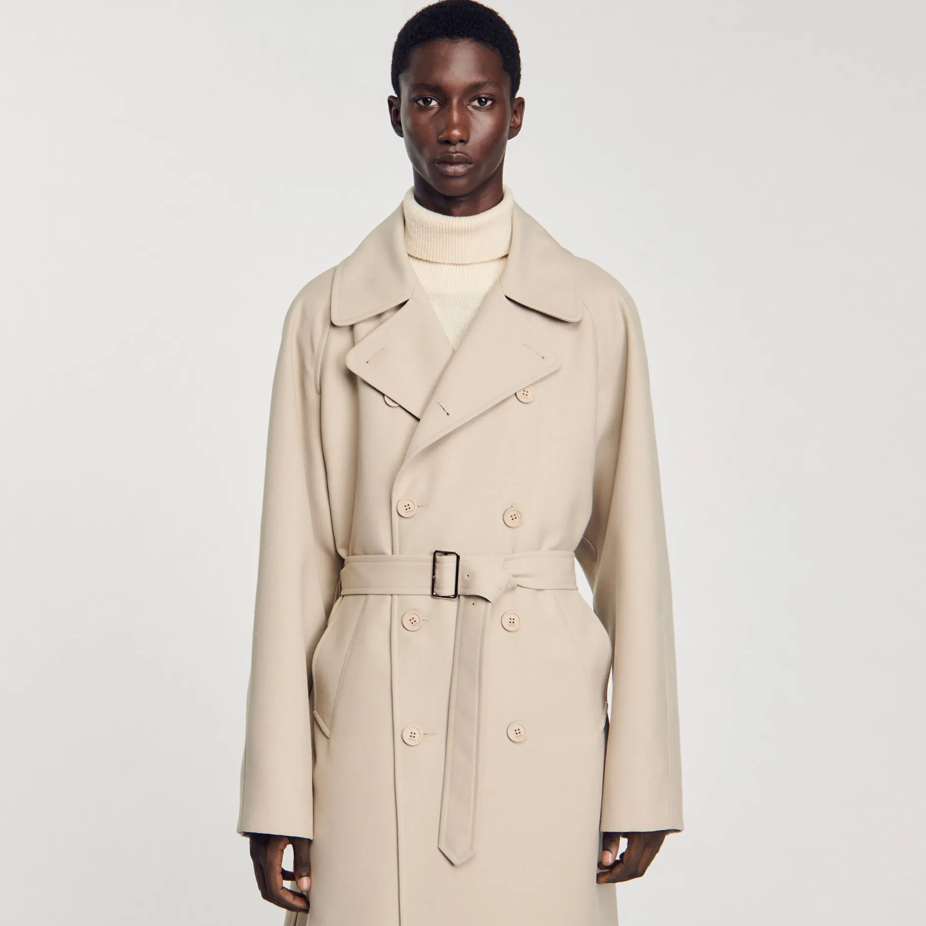 Homme SANDRO Trench Long