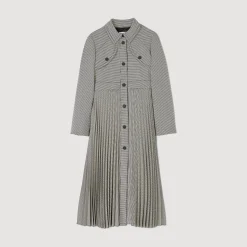 Femme SANDRO Trench Pied-de-poule