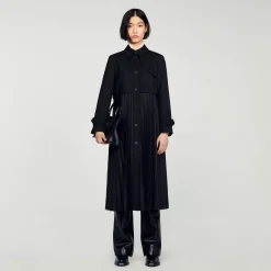 Femme SANDRO Trench Plissé