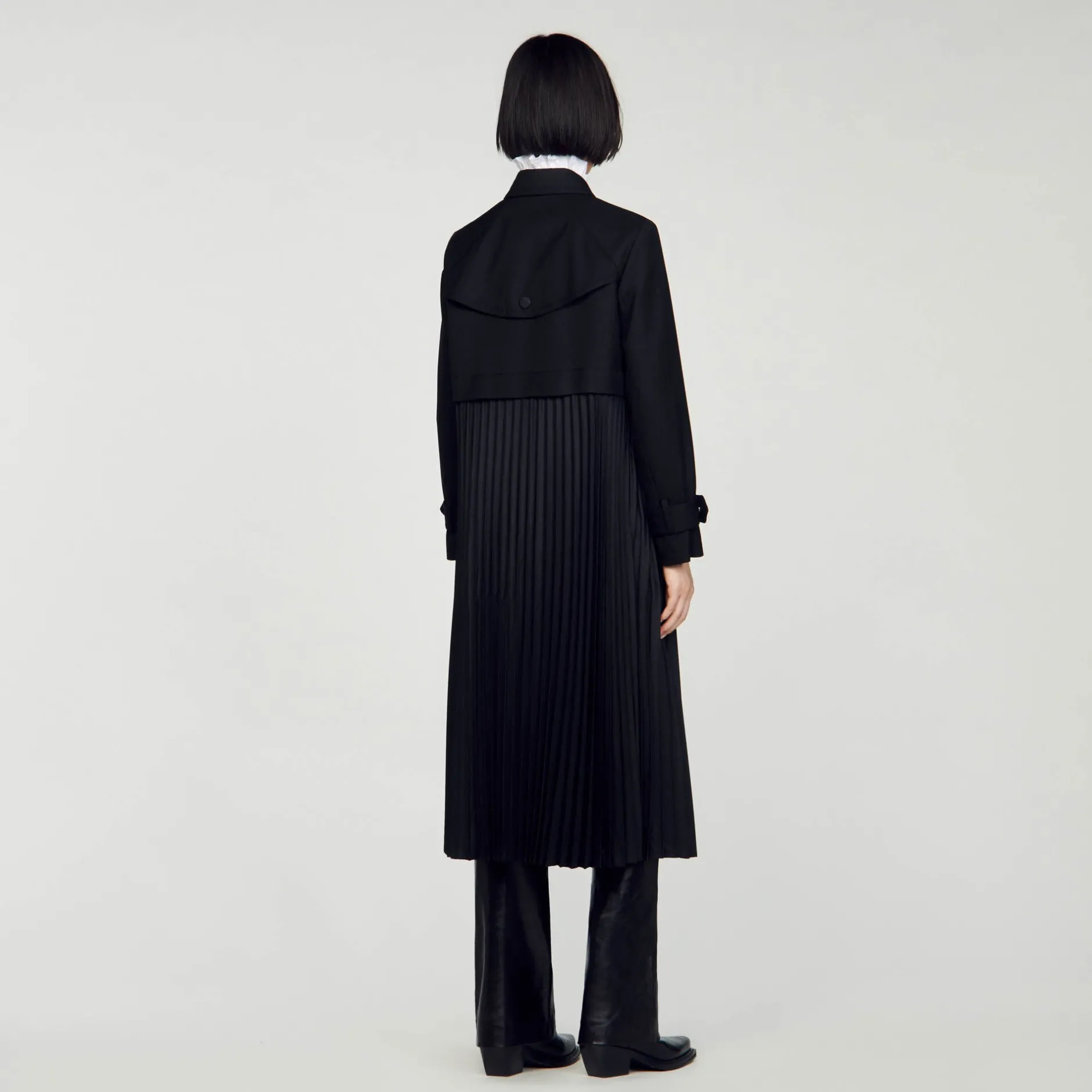 Femme SANDRO Trench Plissé