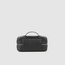 Homme SANDRO Trousse De Toilette En Toile Grainée