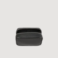 Homme SANDRO Trousse De Toilette En Toile Grainée
