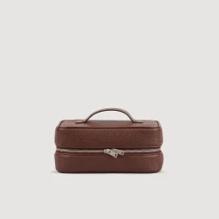 Homme SANDRO Trousse De Toilette En Toile Grainée