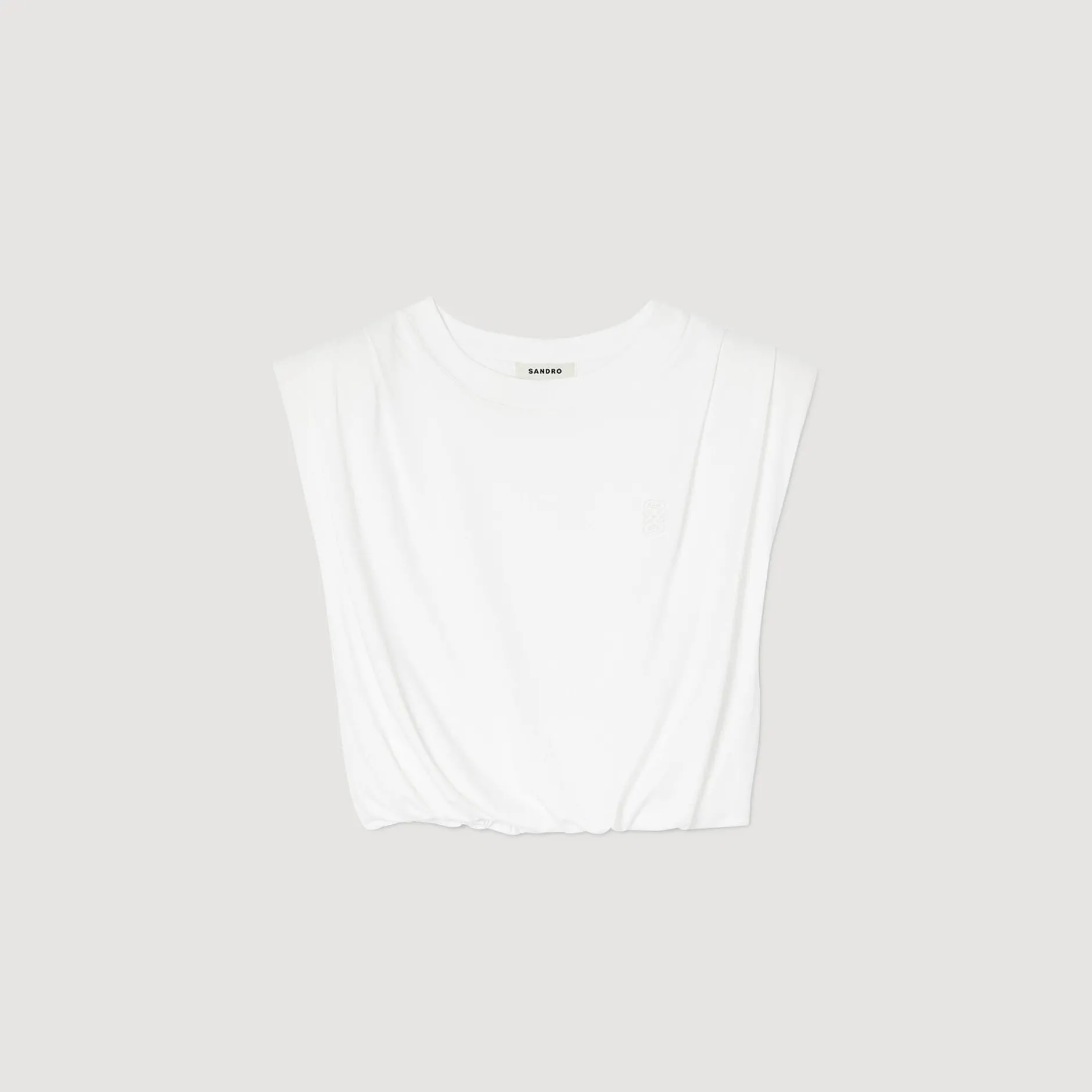 Femme SANDRO T-shirt Court En Coton
