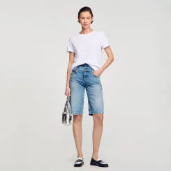 Femme SANDRO T-shirt Double S