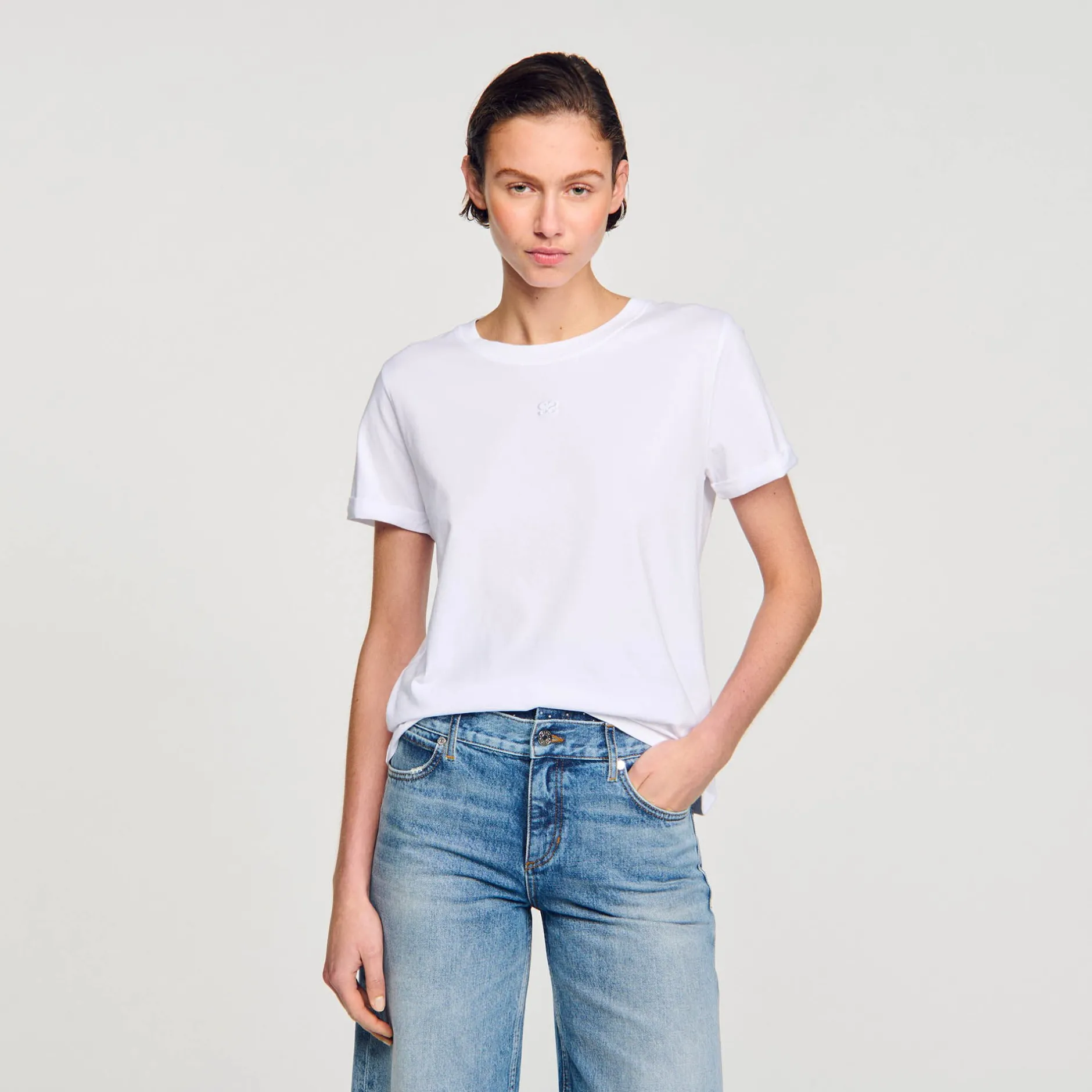 Femme SANDRO T-shirt Double S