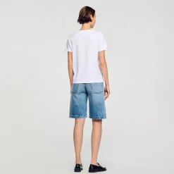 Femme SANDRO T-shirt Double S