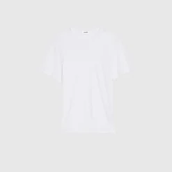 Homme SANDRO T-shirt En Lin Certifié