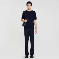 Homme SANDRO T-shirt En Maille