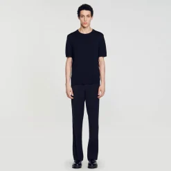 Homme SANDRO T-shirt En Maille