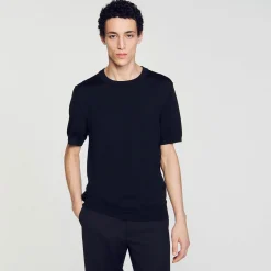 Homme SANDRO T-shirt En Maille
