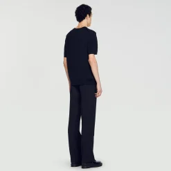 Homme SANDRO T-shirt En Maille