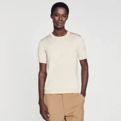 Homme SANDRO T-shirt En Maille