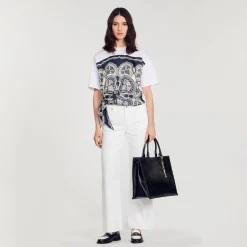 Femme SANDRO T-shirt Foulard