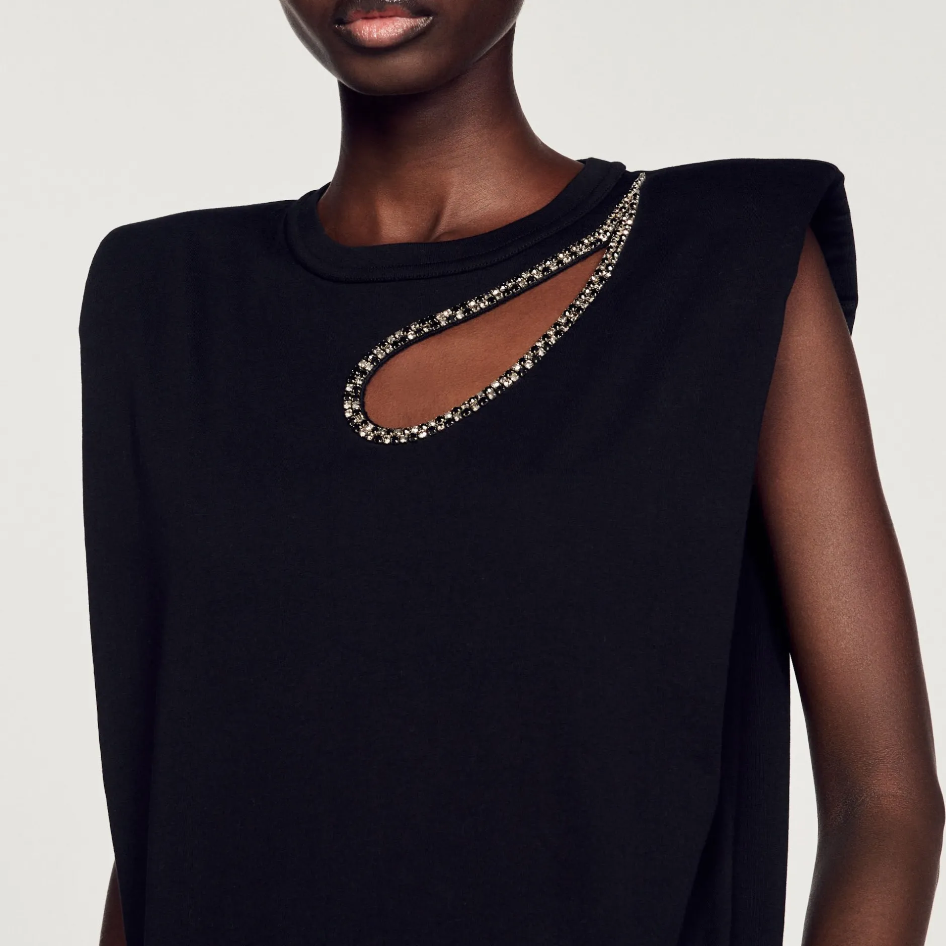 Femme SANDRO T-shirt Goutte Strass