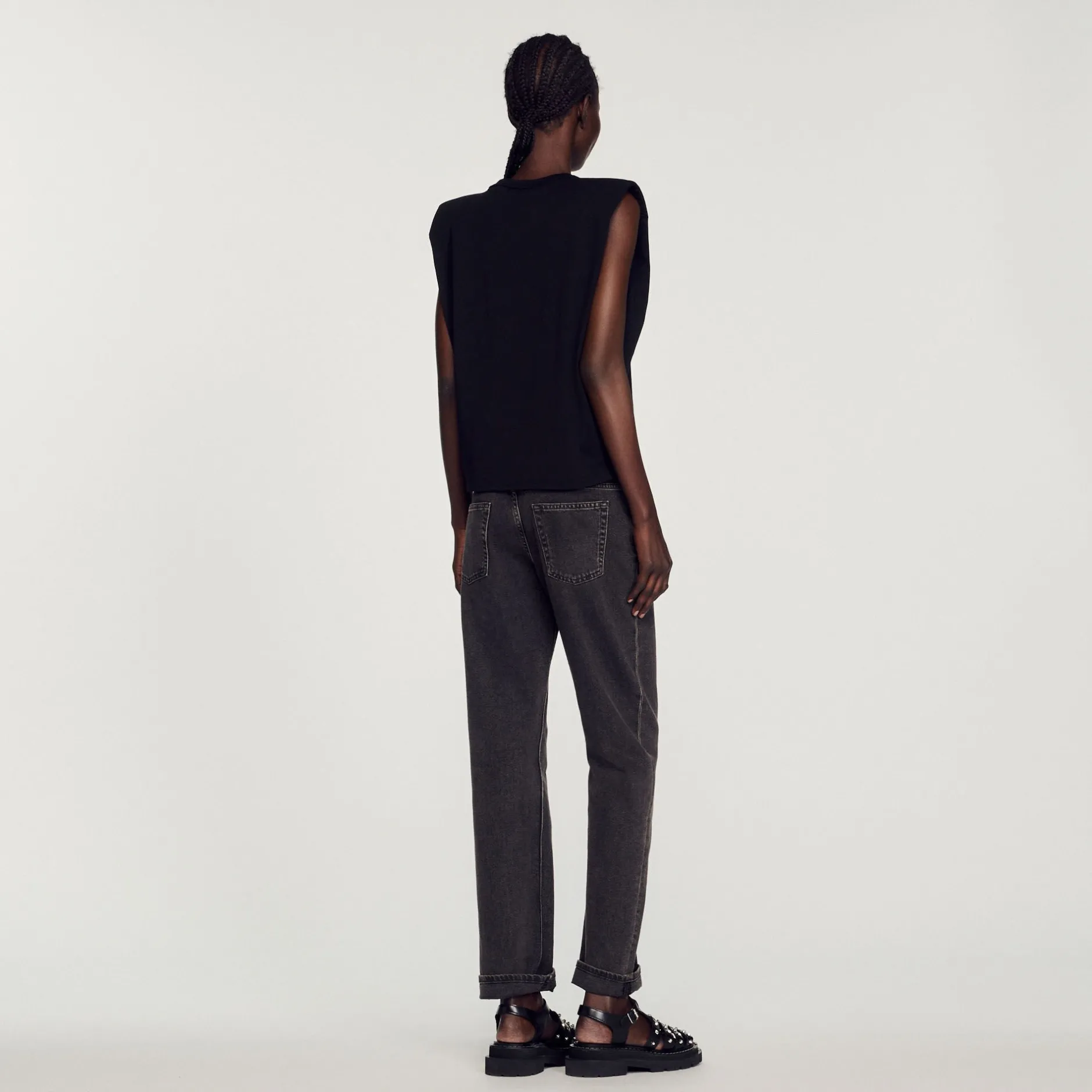 Femme SANDRO T-shirt Goutte Strass